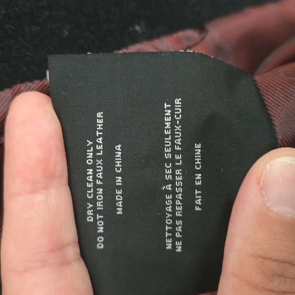 Marc New York Andrew Marc Faux Leather Sleeve Pea Coat - Picture 13 of 16